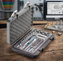 technocraft Steckschlüssel Satz SILVERLINE 1/4" + 3/8", 48-t