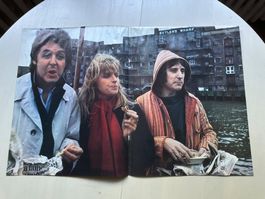 PAUL MCACRTNEY BEATLES WINGS rare Berichte + Poster 60's