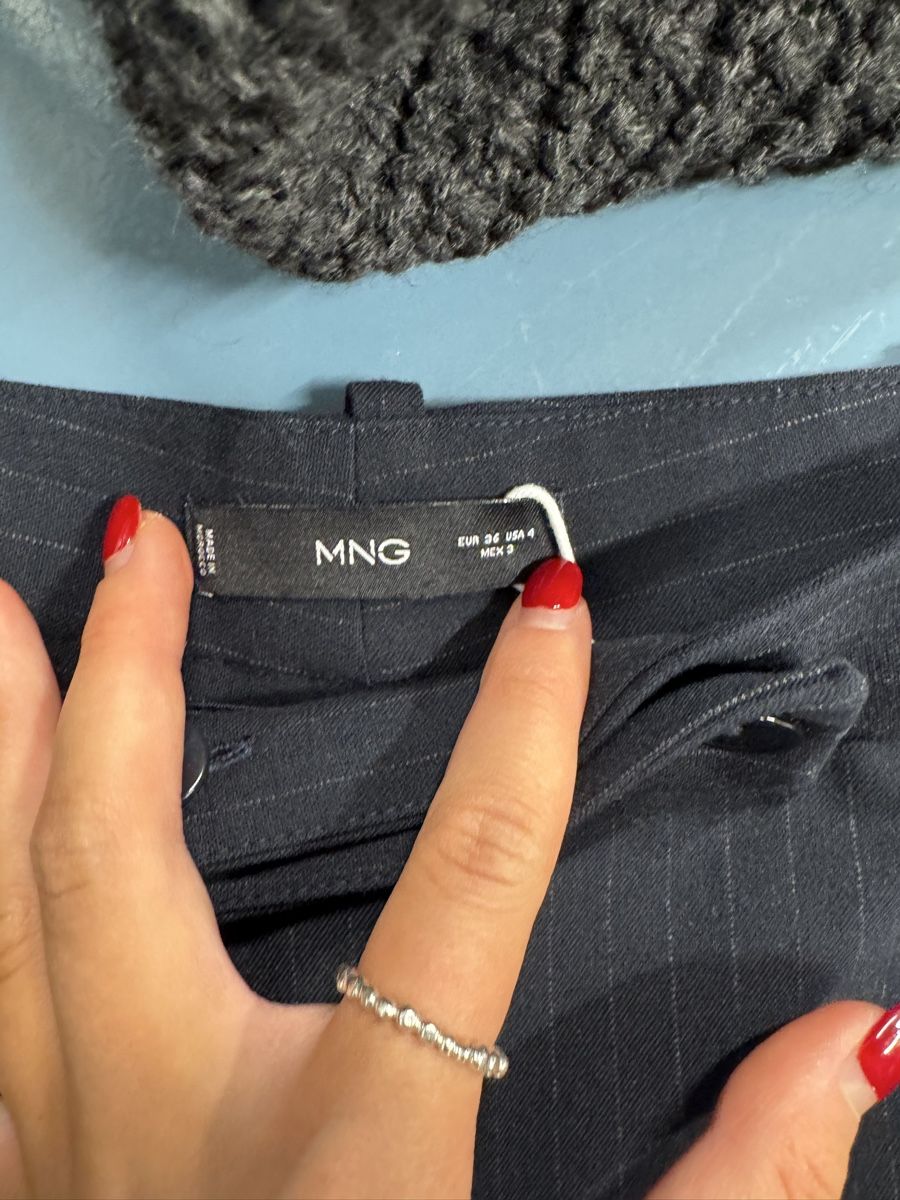 Mango Pantaloni: Mango Anzugshose Gr. 36, Dunkelblau gestreift – Usato da Küsnacht ZH venduto da Mcsy 1