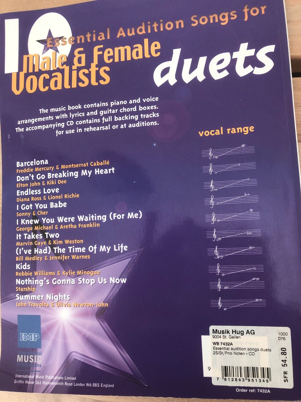 Libri: Sing Playback – Usato da Oberengstringen venduto da harburger 1