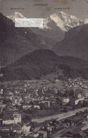 1912 AK Interlaken mit Mönch und Jungfrau