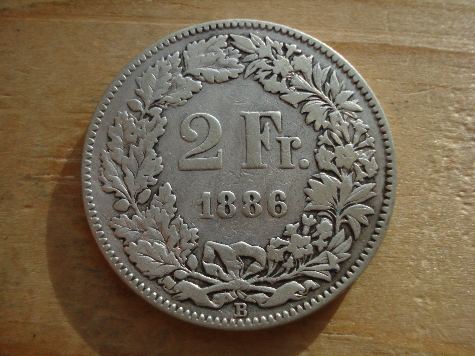 Tutti le monete: (S) 2 Franken 1886 – Usato da Erlach venduto da Net-Coins