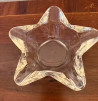 Aschenbecher Glas sternförmig transparent gebraucht