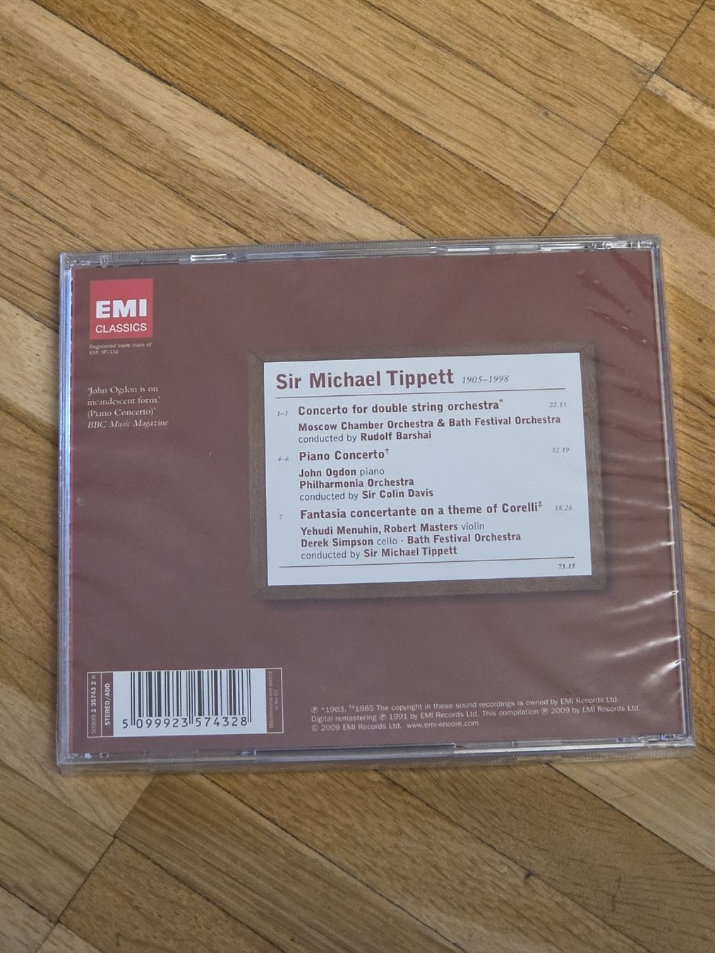 CD: Neue CD: Tippett: Concerto for double string orchestra, u.a. – Nuovo e nell'imballaggio originale da Aesch BL venduto da immon 1