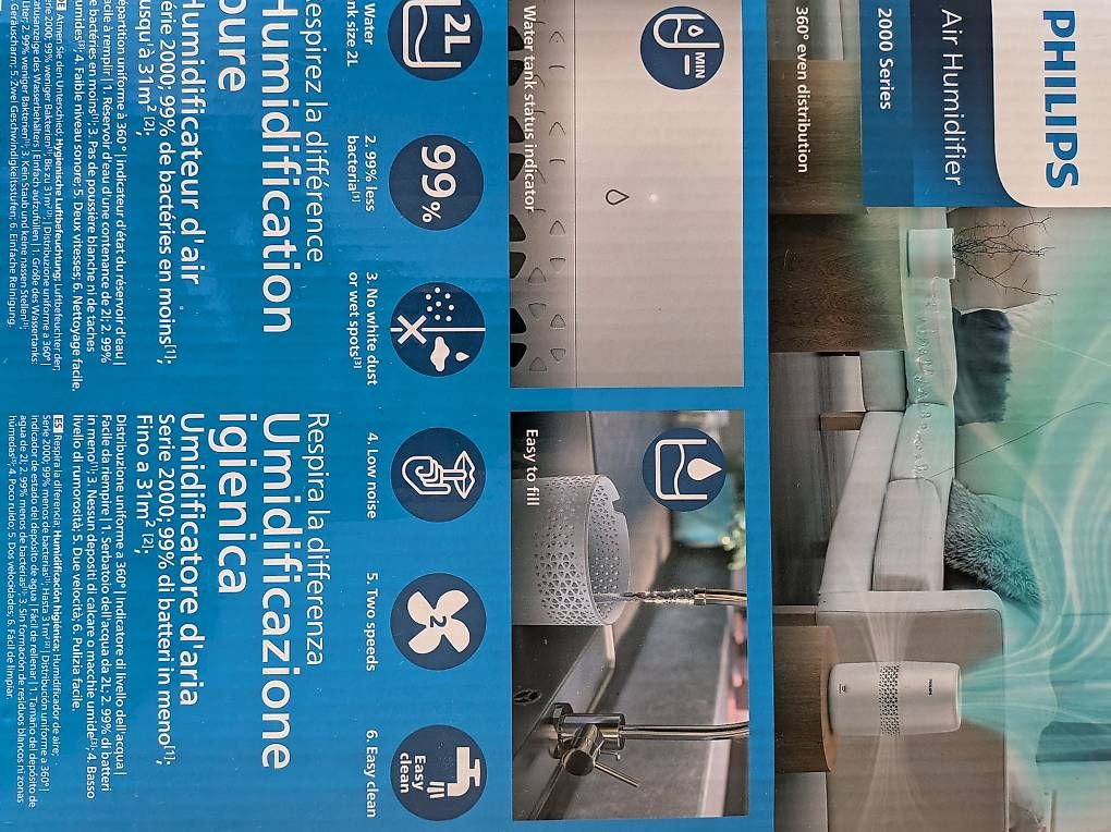 Humidificateurs: Luftbefeuchtung Philips Series 2000 – D'occasion à Zurich par luc_p9fy 4