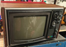 Sony Trinitron Vintage Röhrenfernseher – Holzoptik Retro Rar