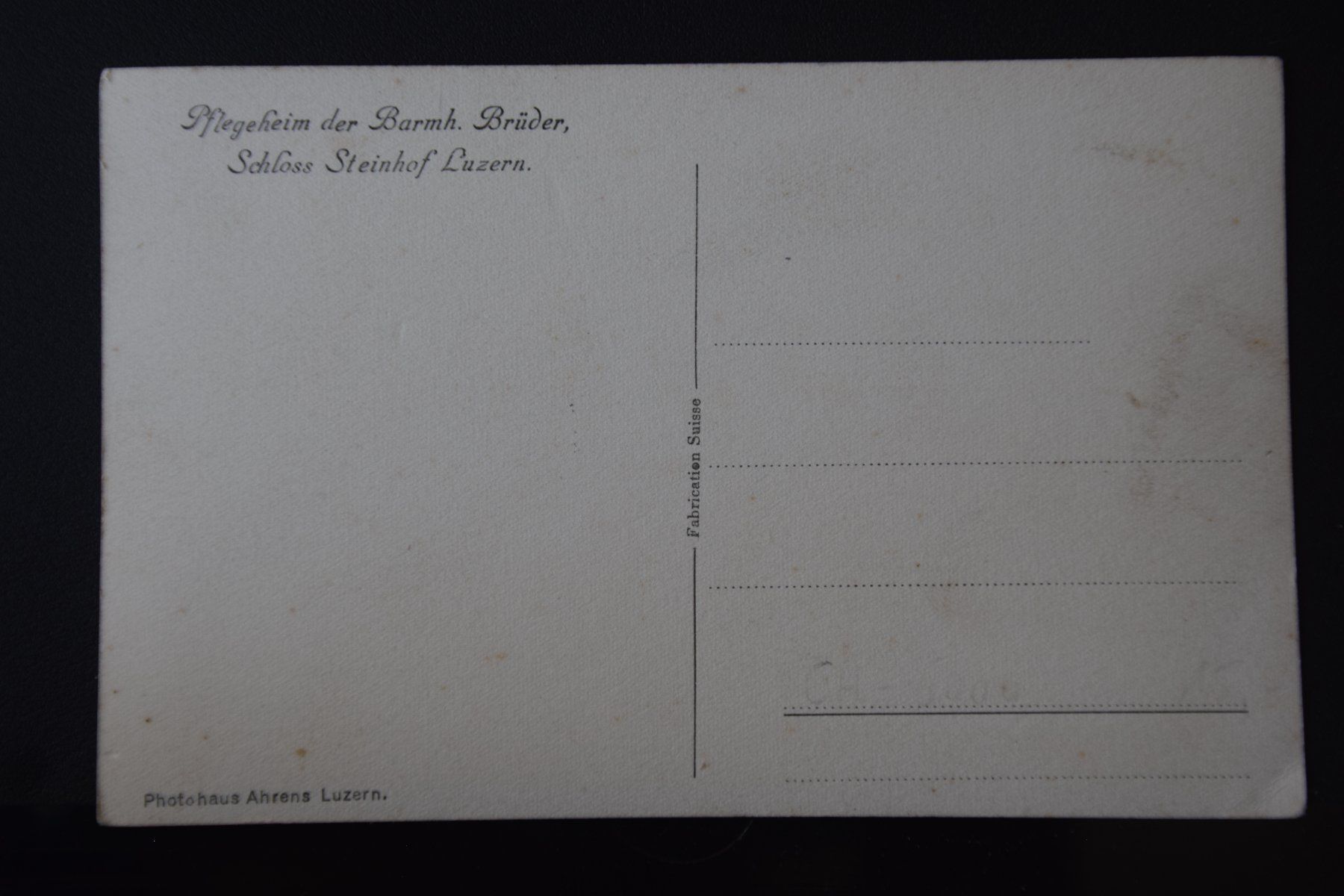 Cartoline postali: AK Luzern, Pflegheim Steinhof – Usato da Luzern venduto da CH2018 1