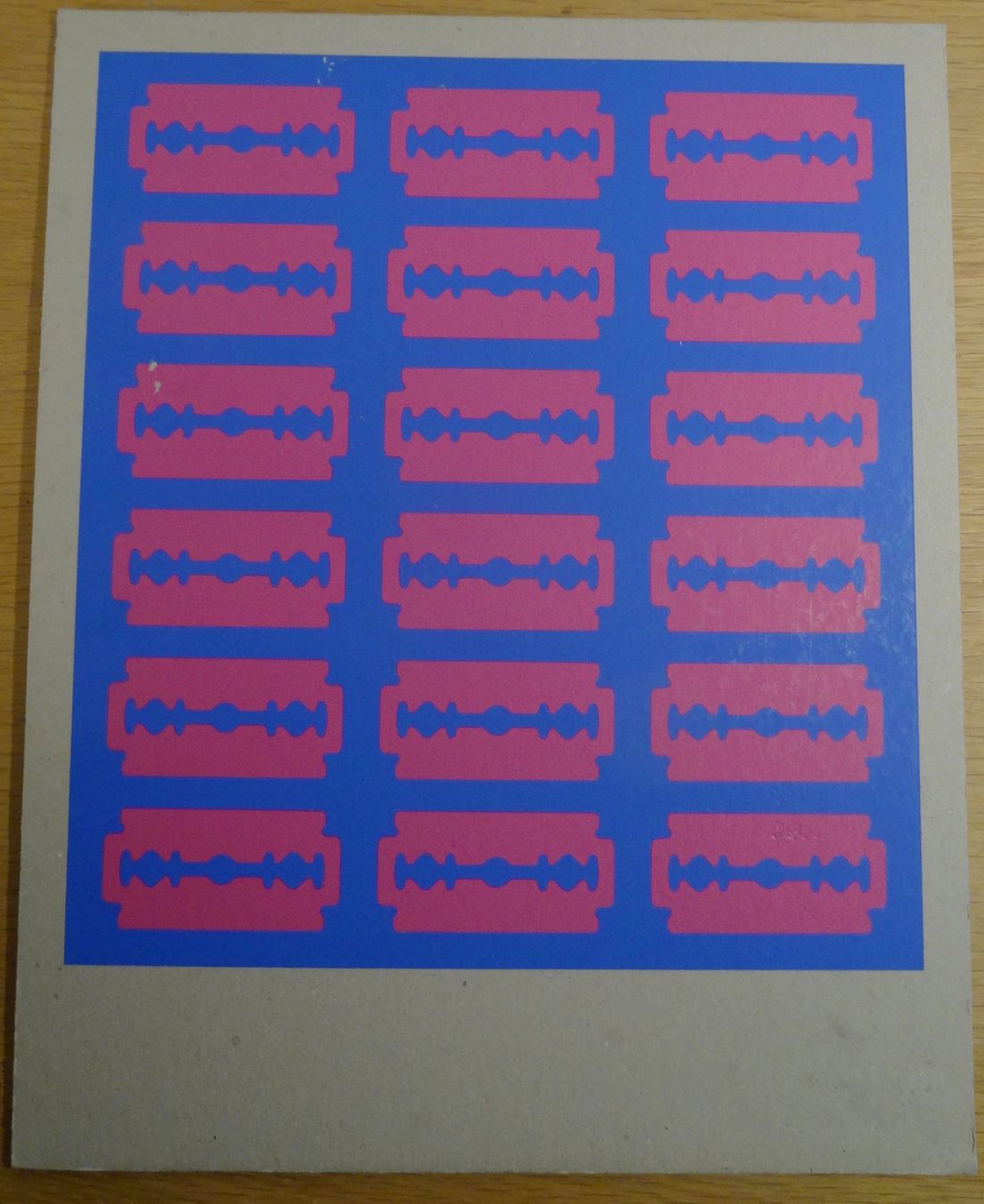 Grafiken & Lithographien: Sérigraphie Pop Art "Lame de rasoir" circa 1970. – Gebraucht aus Fribourg von will69 1