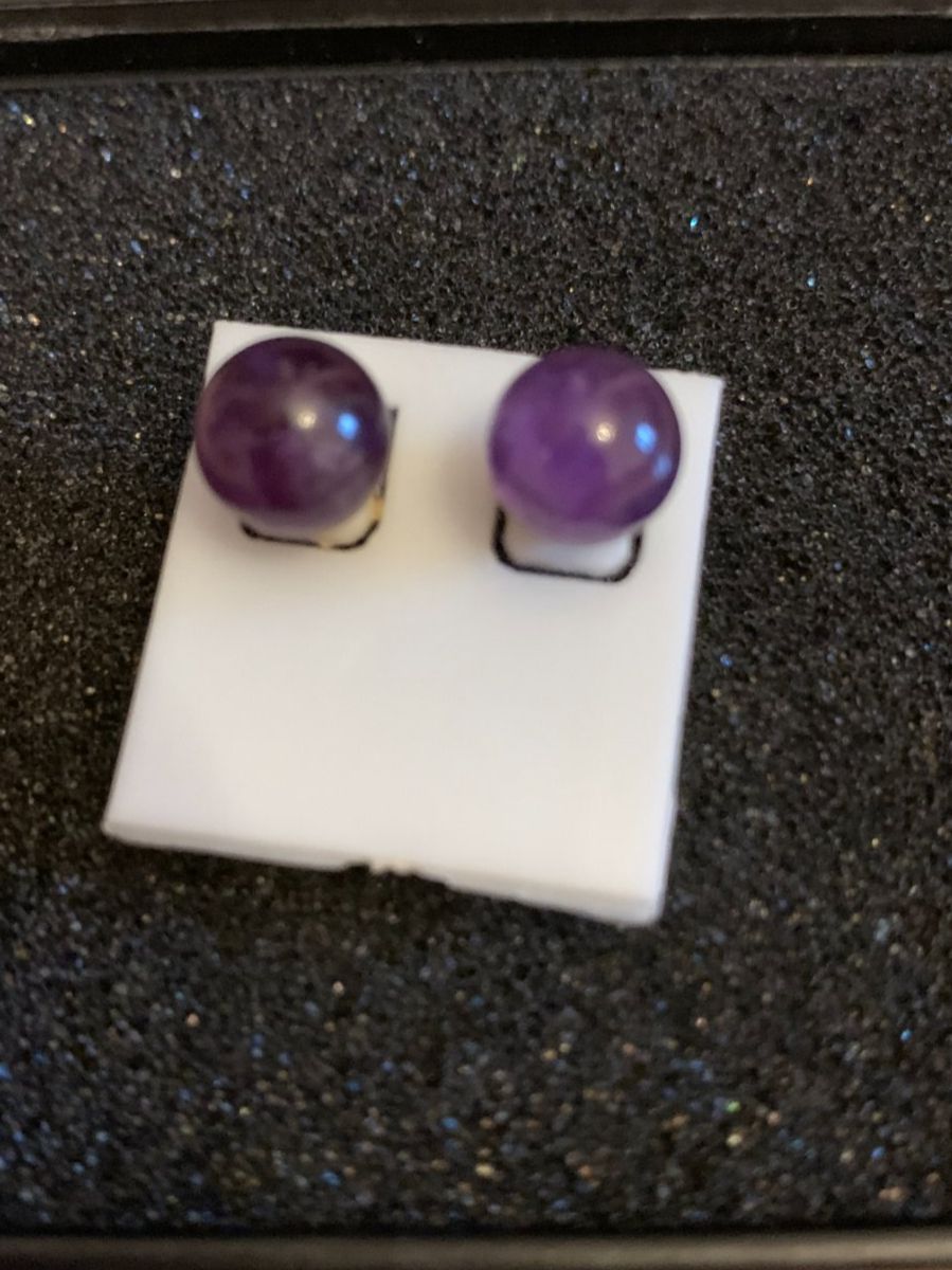 Orecchini pendenti & Orecchini a lobo: Ohrstecker Amethyst, Lila, 9mm – Nuovo (secondo la descrizione) da Worb venduto da farben20zauber 1