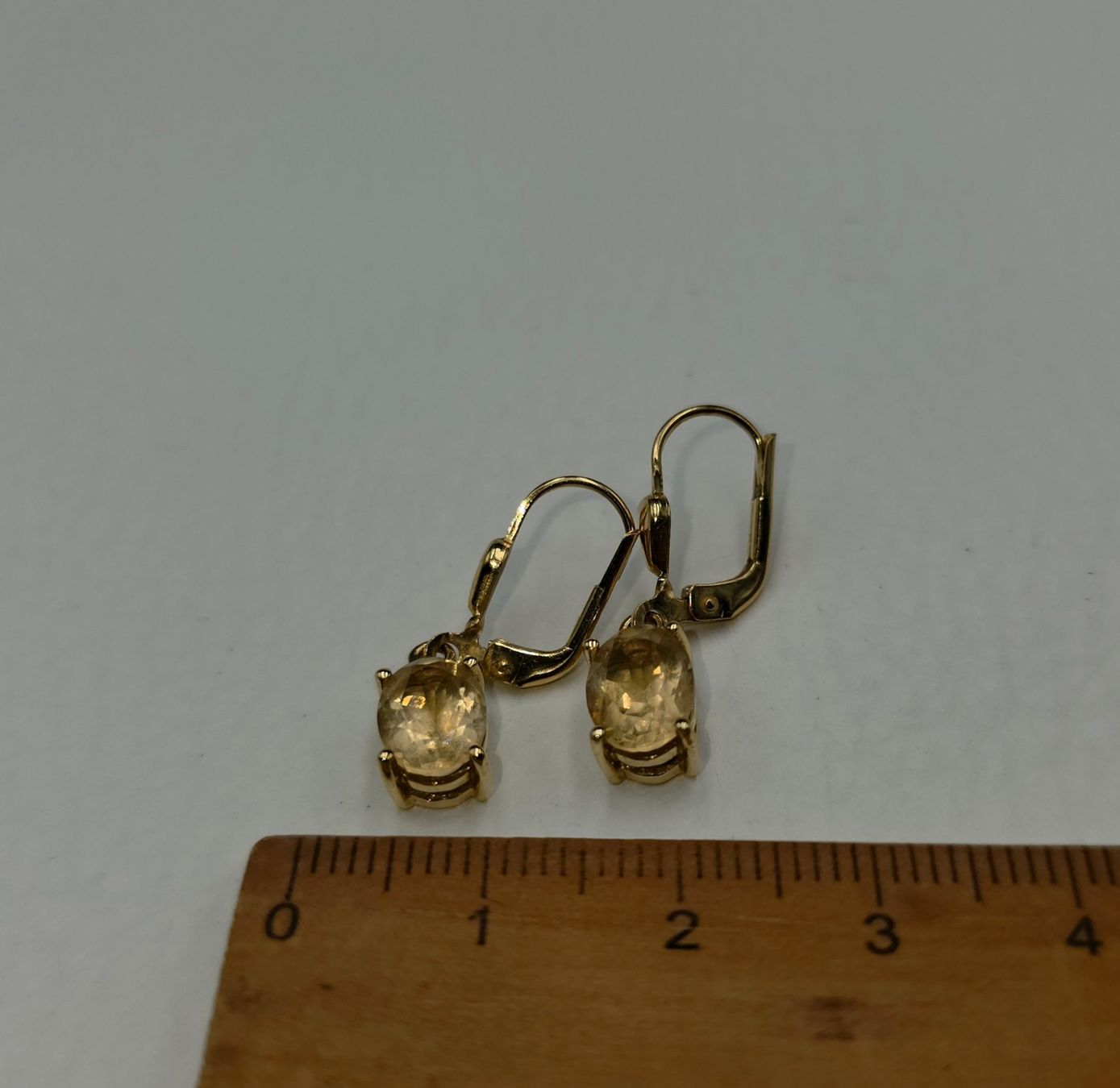 Orecchini pendenti & Orecchini a lobo: 18 Karat 750 Gold Ohrringe Mit Citrin – Usato da Wald ZH venduto da Dasilver 3