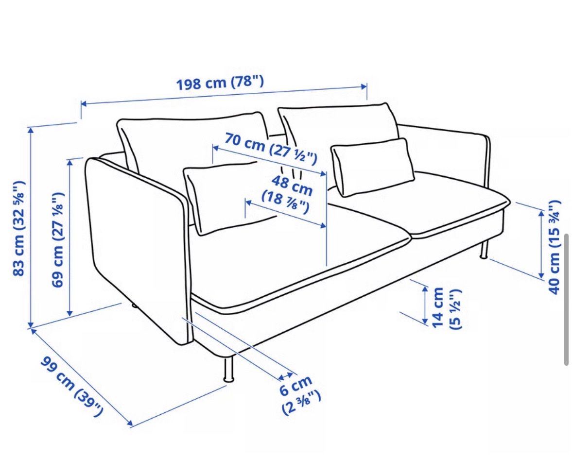 Sofas: Sofa Söderhamn mit Hocker beige – D'occasion à Zofingen par sel_55fl 5