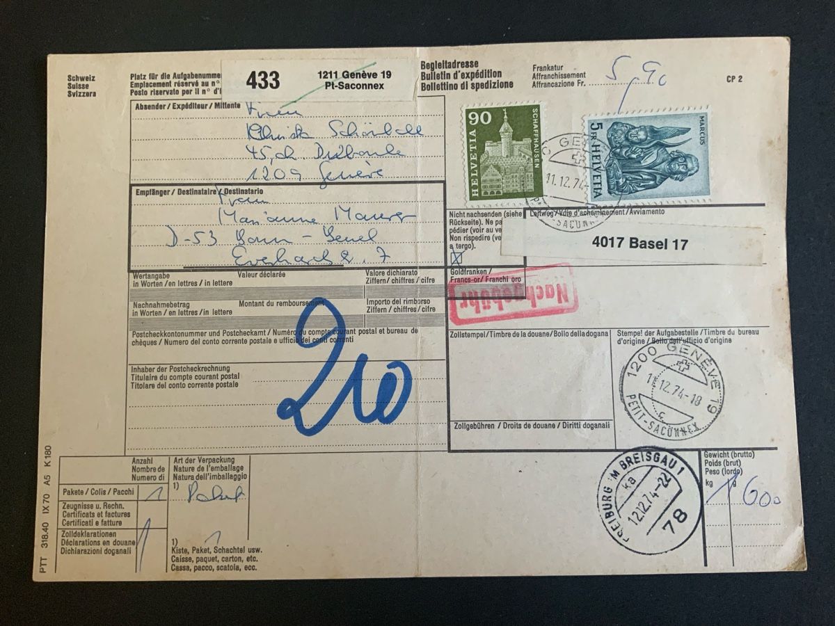 Tutti i francobolli: Geneve-Pt.Saconnex Briefmarken – Usato da Binningen venduto da chr_cr5n
