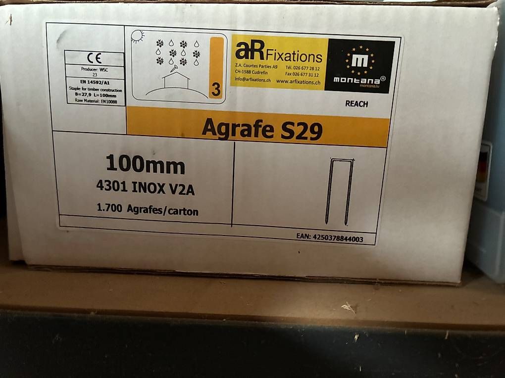 Tous les outils: Agraphes 100mm – D'occasion à Yvonand par YvesT01
