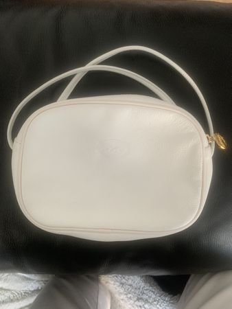Sac Longchamp blanc cuir  