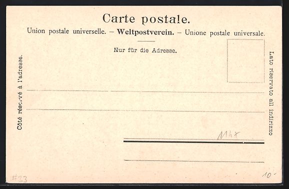 Ansichtskarten: Basel, Postgebäude mit Litfasssäule un – Gebraucht aus Berlin von bartko-reher 1