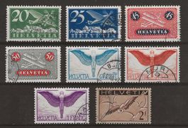 1933-37 : Flugpost Serie Nr. F4z - F13z - KP 550.--