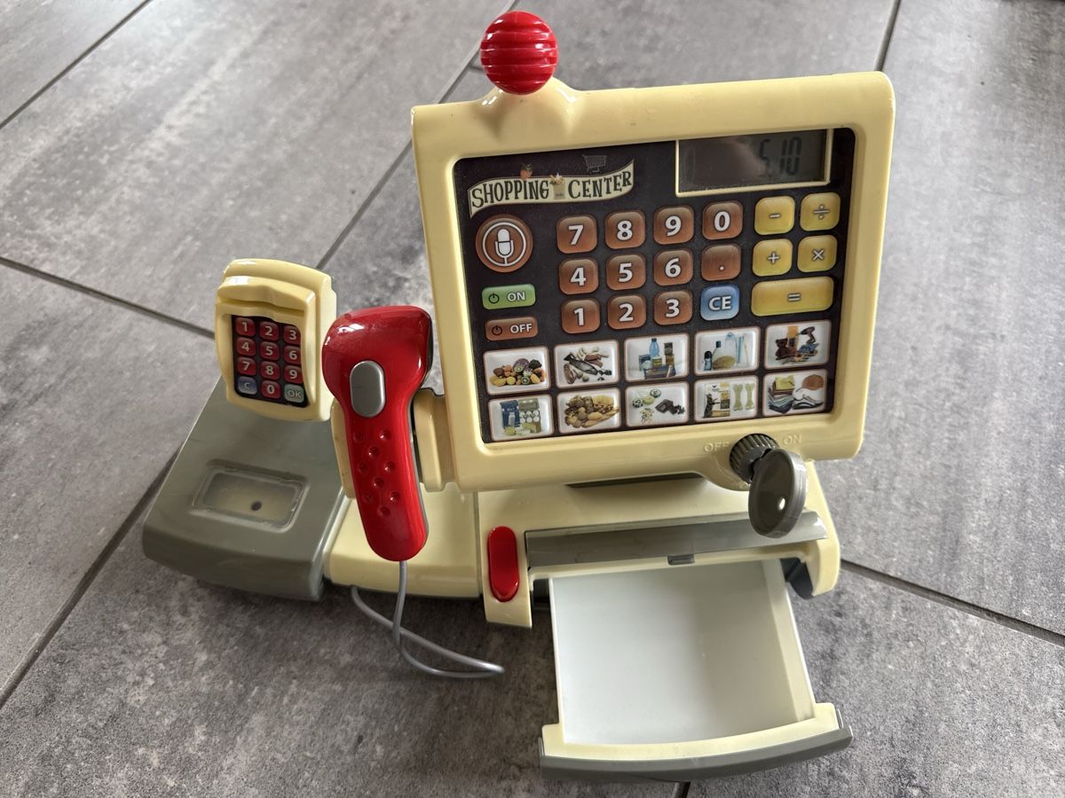Registratore di cassa: Spielzeug Kasse mit Scanner & Sound – Usato da Niederbüren venduto da funkel06 1