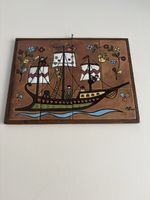 Tableau céramique vintage signé 