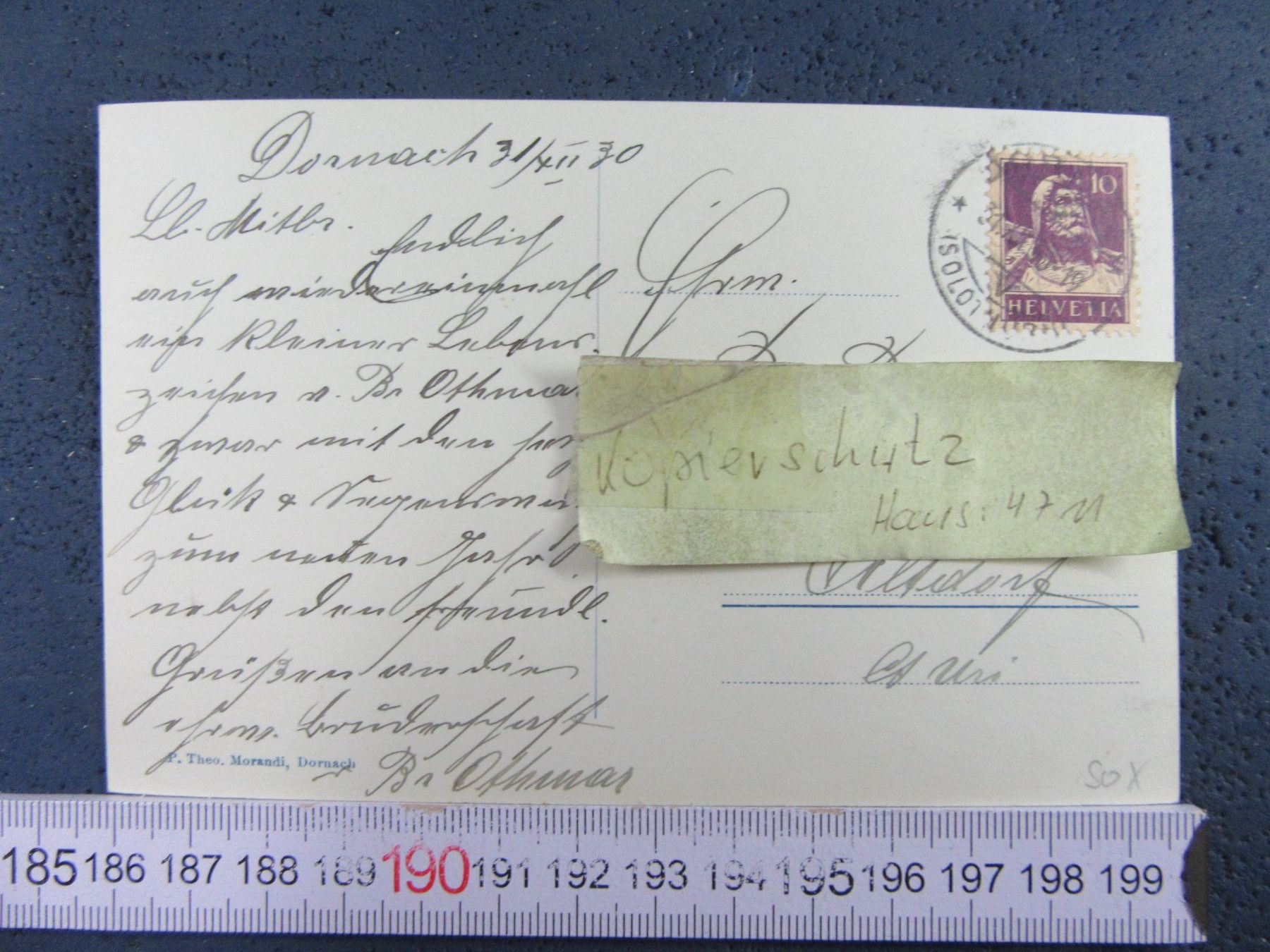 Cartoline postali: DORNACH SO BE 1930 KAPUZINERKLOSTER – Usato da Ettingen venduto da Hausi4711 1