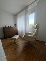 Conform Time Out Relaxsessel mit Hocker – komplett echtleder