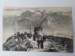 Postkarte Rigi-Kulm Aussicht Mythen Glarner Alpen 1910 R36