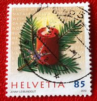 Nr.1373  Kerze 2010 mit Stempel   