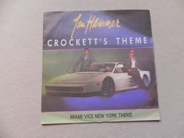 Single 7" USA Rock Jan Hammer 1986 Film Miami Vice NY Theme