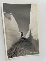 Alte S. Gottardo Pass Vintage Fotokarte, Winter 1942.