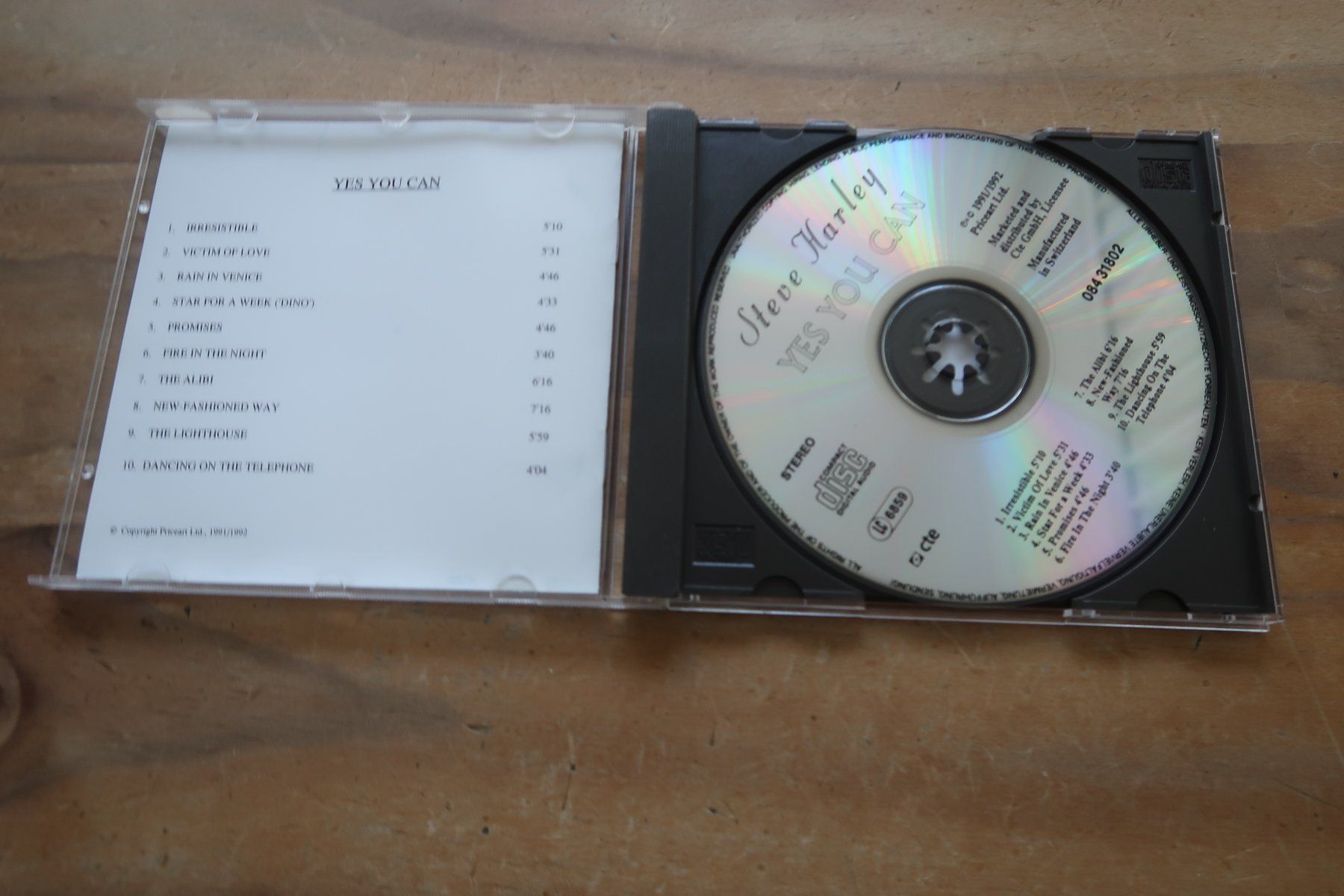 CD: STEVE HARLEY - YES YOU CAN - CD – Usato da Basel venduto da Patiscat 3