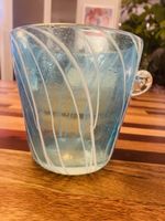 Venini For Disaronno Hand Blown Art Glass Ice Bucket Blue
