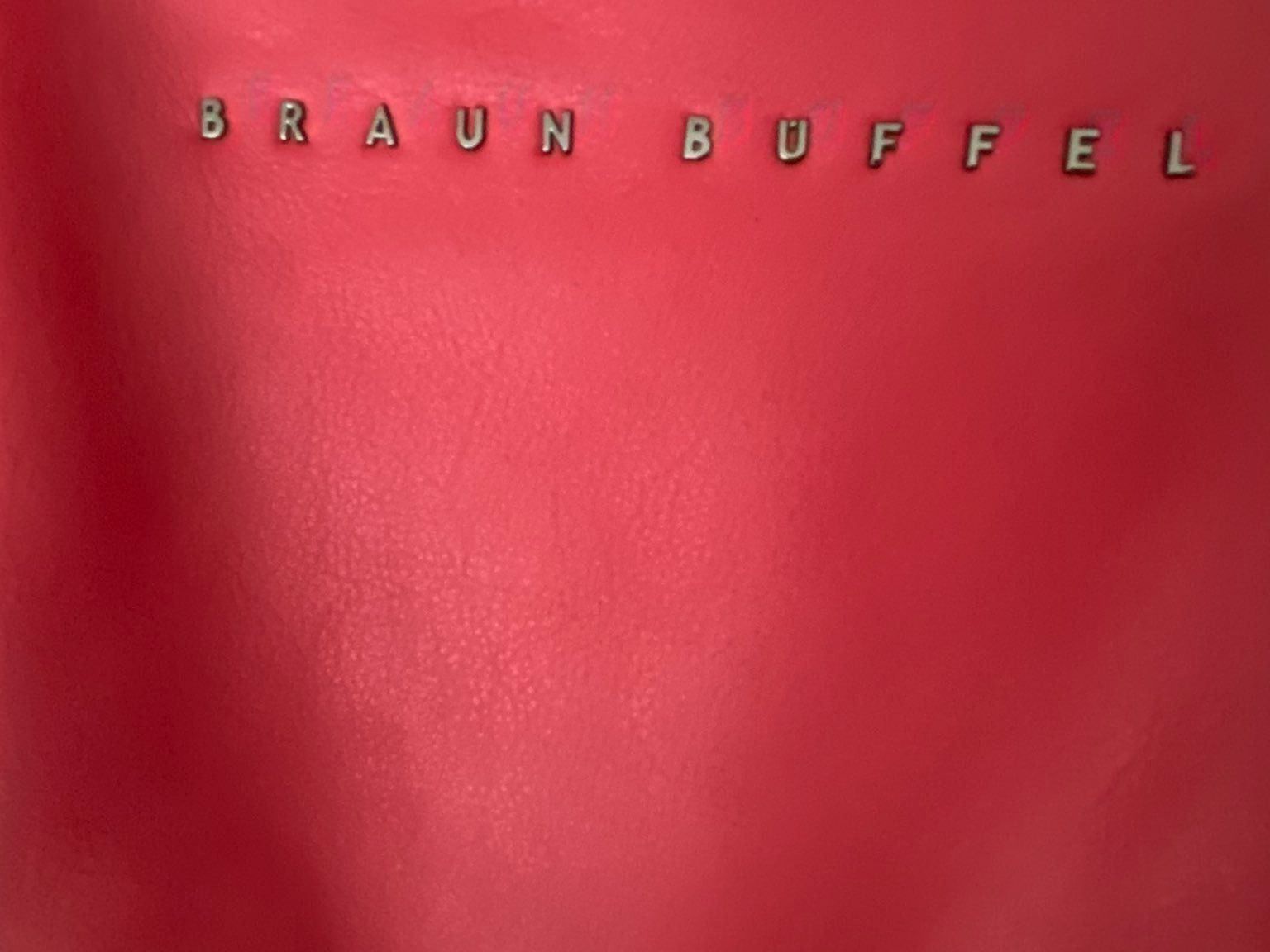 Borse da donna: Rote Braun Büffel Leder Handtasche – Usato da Hünenberg venduto da a.u.849 7