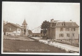 Bérolle Collège et entrée du village