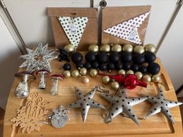 Konvolut Weihnachtsdeko Christbaumschmuck viele Teile neu...