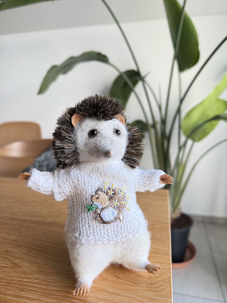 Statuette: Handmade Igel aus Wolle – Nuovo (secondo la descrizione) da Zumikon venduto da FilzTiereDeco 5