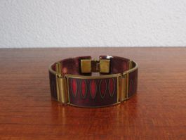 Emailliertes Gliederarmband Scholz & Lammel Modernist 1950er