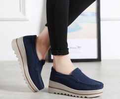 Spring Women Flats Shoes Woman Platform Slip