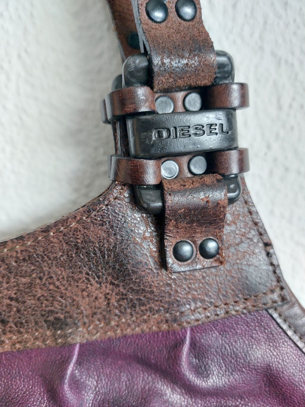 Diesel Borse da donna: Diesel Lederhandtasche violet – Usato da Horgen venduto da prinza 4