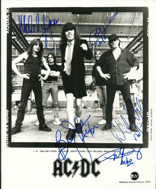 AC/DC Reprint Autogramm Grossfoto (Neu und originalverpackt) in ...