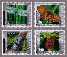 2002_1061-64_INSEKTEN_Königslibelle_Schmetterling_Käfer…_ET