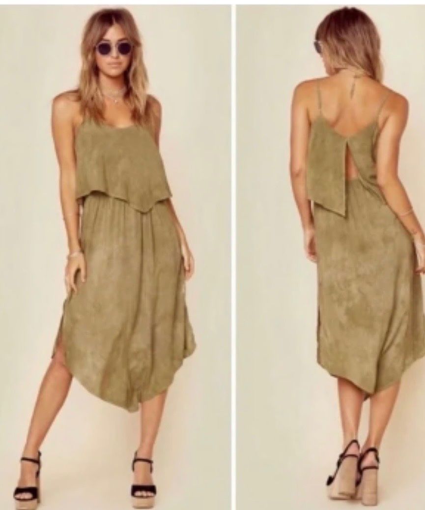 Kleider: Olivegrünes Kleid – Gebraucht aus Rudolfstetten von krach 4
