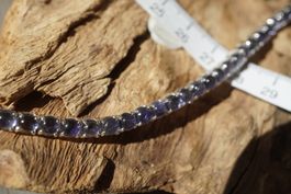 Silber Armband mit Tansanite Edel 925 Silber 19.5cm