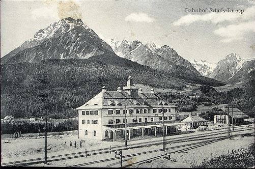 Cartes postales: SCHULS-TARASP Bahnhof – D'occasion à Jona par philajona