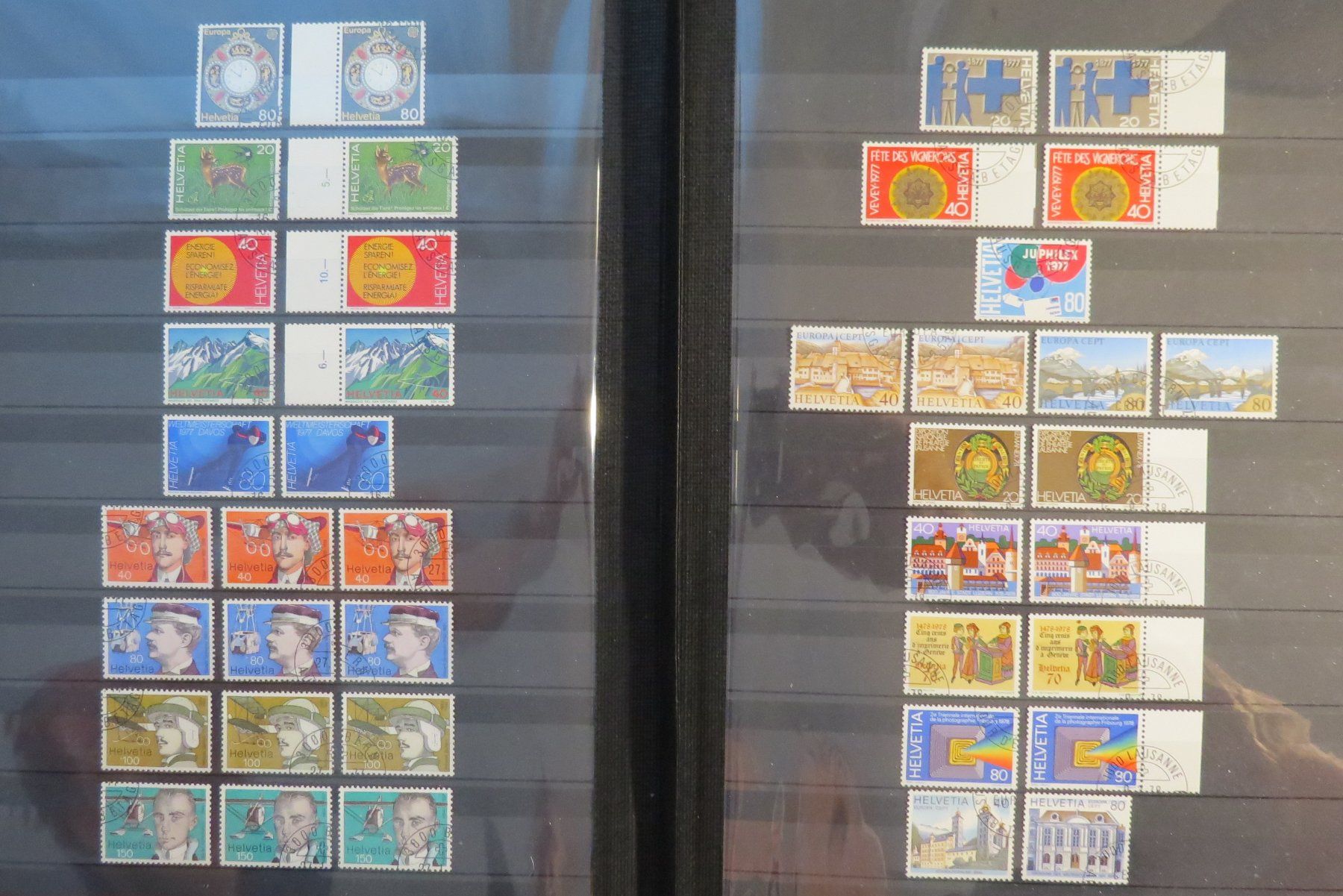Tutti i francobolli: 18-seitige Doubletten- Sammlung Frei-/Werbemarken 1969-83 – Usato da Brunnen venduto da Kumari 5