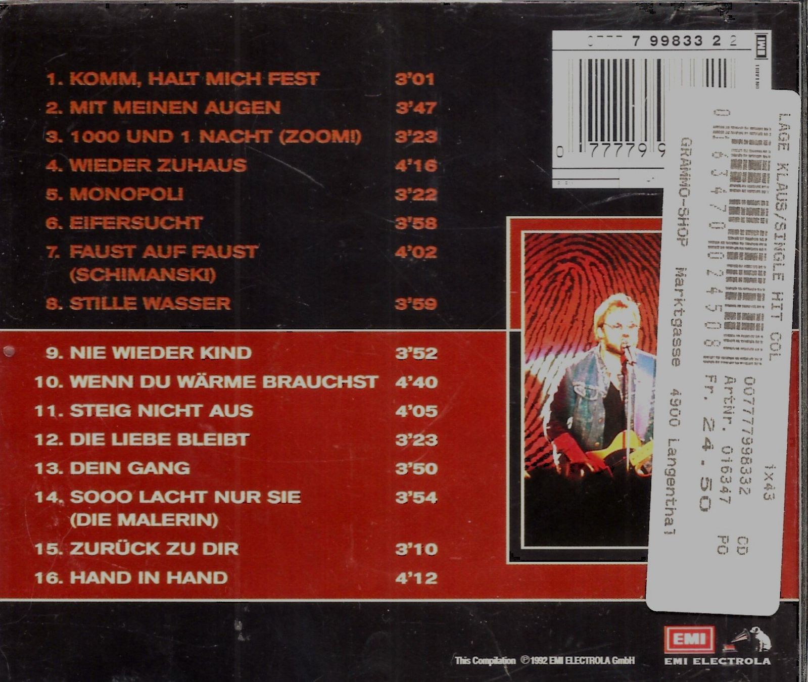 CD: Klaus Lage PREMIUM GOLD EDITION Pop Rock CD – Usato da Kandergrund venduto da Sososo 1