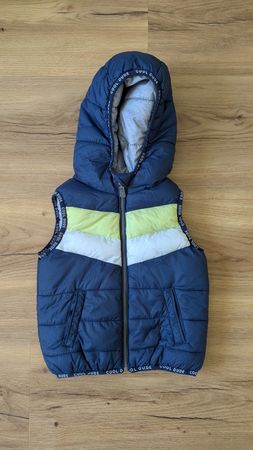 Kinder Gilet mit Kapuze