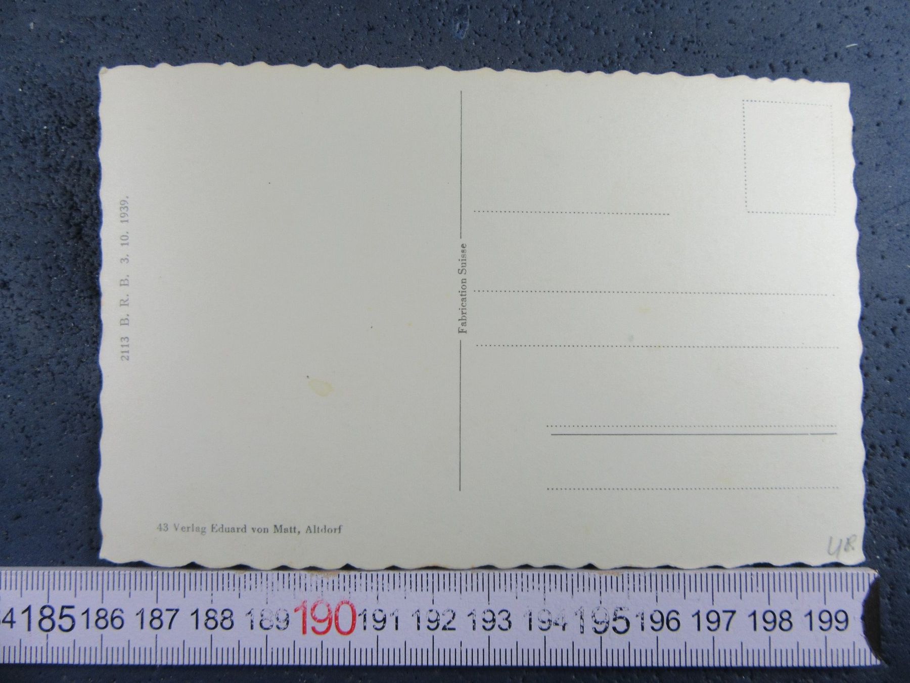 Cartoline postali: HALDIBERG KAPELLE URI AK 1939 – Usato da Ettingen venduto da Hausi4711 1