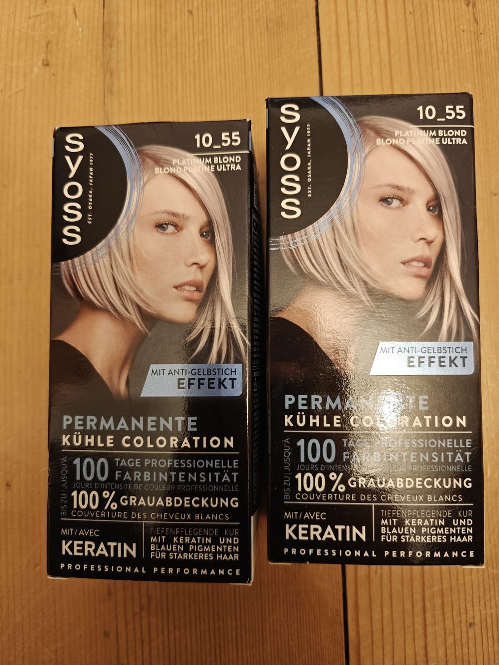 Tinte: Syoss 10-55 Platinum Blond Haarfarbe 2er Set neu – Nuovo e nell'imballaggio originale da Diessenhofen venduto da areya89