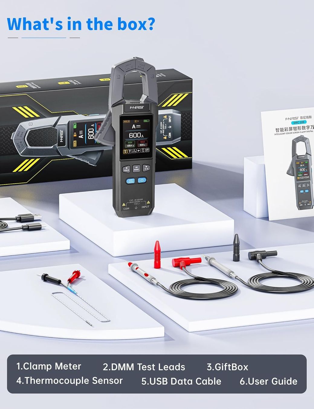 Misurare: Profi Digitale Strommesszange Multimeter DC/AC 0-600A – Nuovo e nell'imballaggio originale da Châtelaine venduto da topshop.switzerland 9