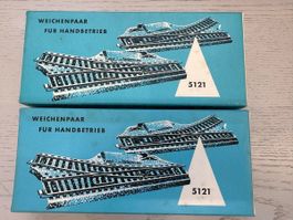 Märklin 2x5121 Handweichenpaare