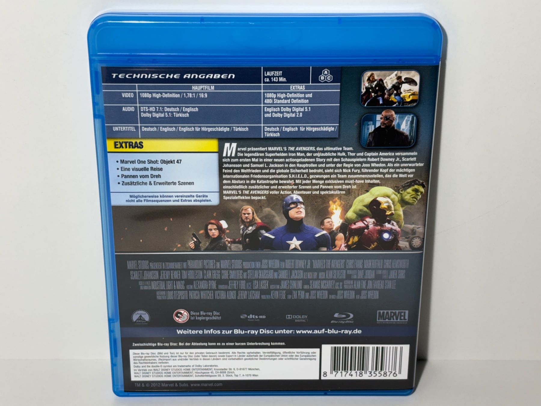 Tutti i DVDs: Marvel's - The Avengers Blu Ray – Usato da Wilderswil venduto da Sstriker 1